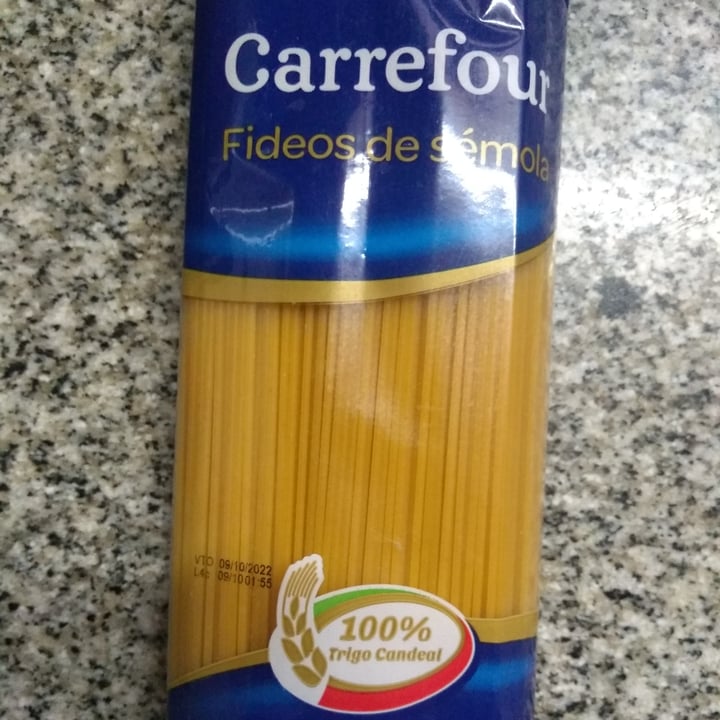 photo of Carrefour Fideos De Sémola shared by @franncanclini on  24 May 2021 - review