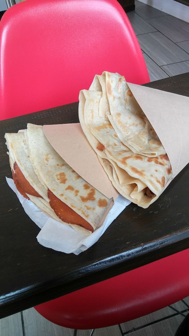 review photo of Crepe and Spoon Ham and Cheese crepe shared by @billionvegans on 21 Sep 2018 - review