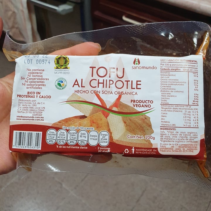 review photo of Sanomundo Tofu al chipotle shared by @marianahorta on 12 Mar 2022 - review