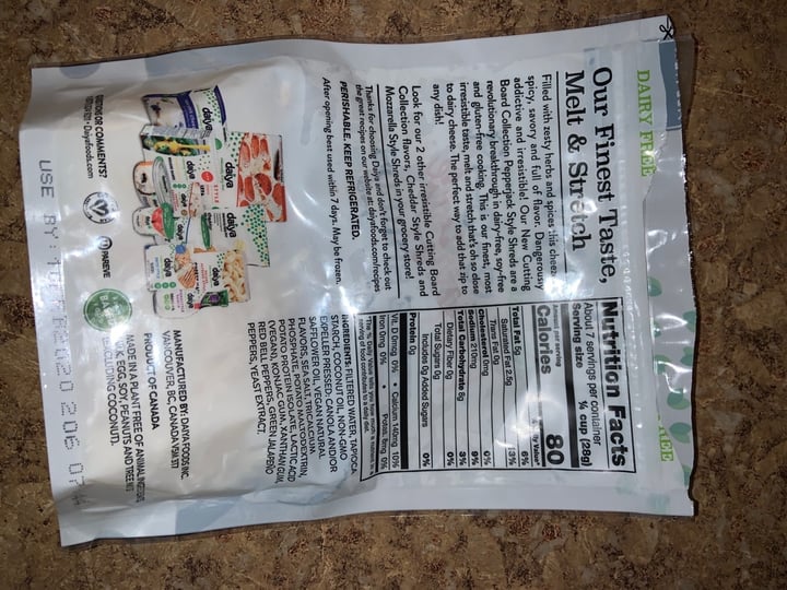 photo of Daiya Pepperjack Style Shreds shared by @hollyamber on  01 Jan 2020 - review