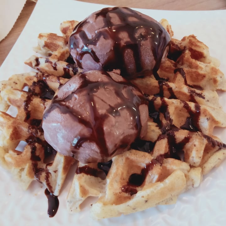 Loving Nature Fortunate Coffee Cafe SG Geylang, Singapore Waffle With A