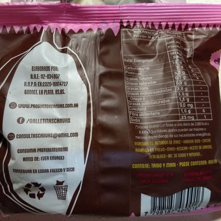 review photo of Canvas Galletita de chocolate y maní shared by @romylaferte on 11 Sep 2021 - review