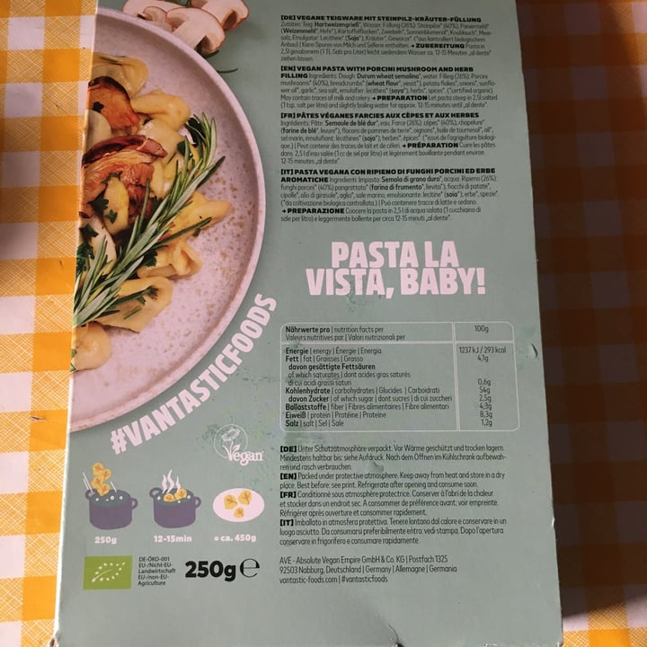 photo of Vantastic Foods cappelletti ai funghi shared by @claire66 on  01 Nov 2022 - review