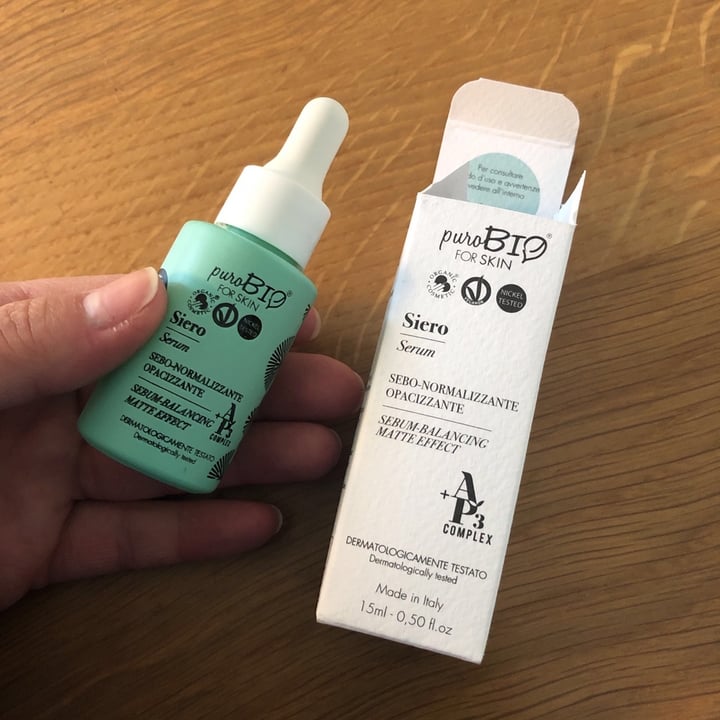 review photo of PuroBIO Cosmetico Siero Sebo-normalizzante Opacizzante shared by @wonderpuch03 on 31 Mar 2020 - review