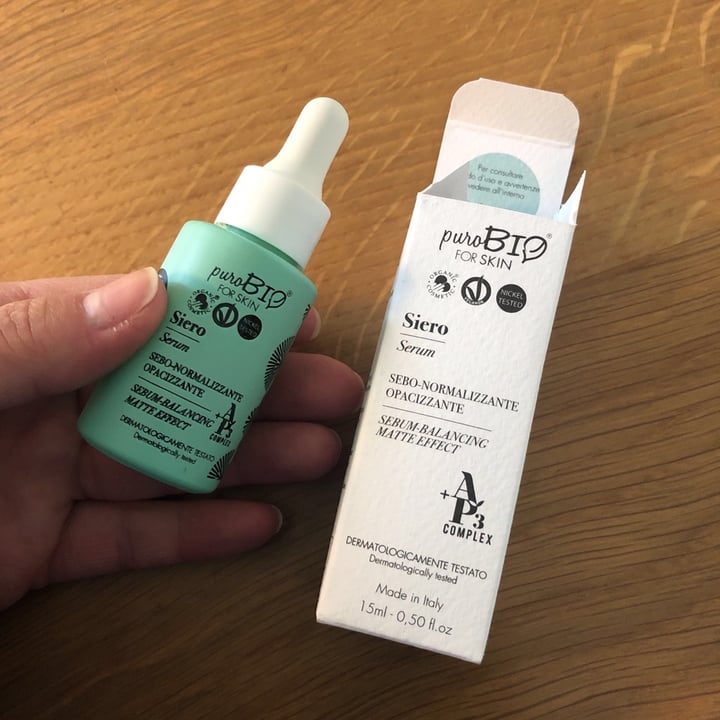 photo of PuroBIO Cosmetico Siero Sebo-normalizzante Opacizzante shared by @wonderpuch03 on  31 Mar 2020 - review