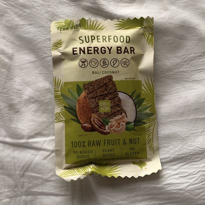 photo of Covita Energy Bar - Bali Coconut shared by @baliveganclub on  16 Oct 2022 - review