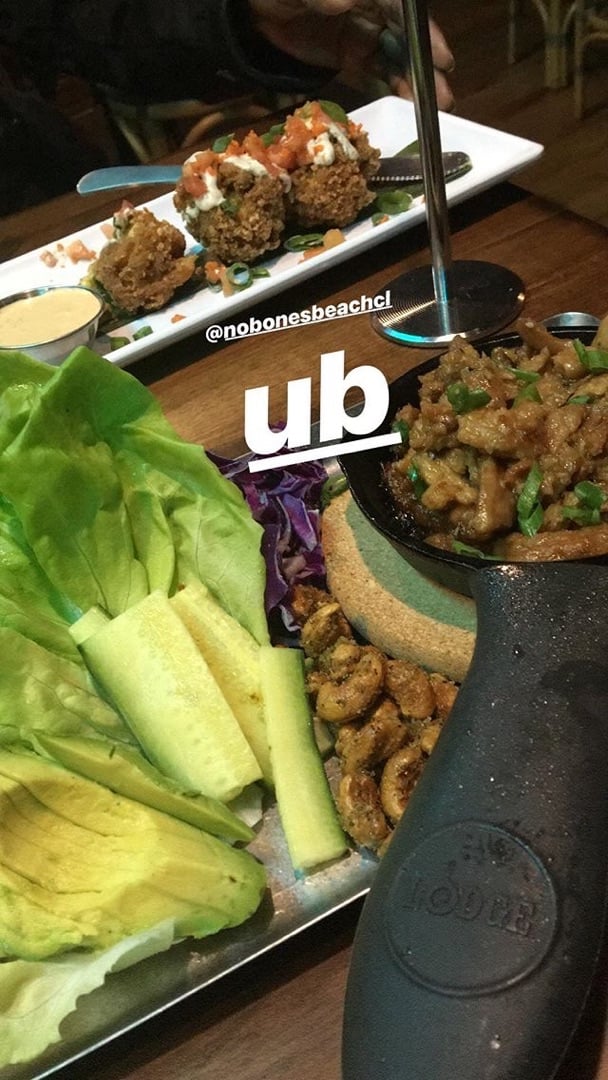 review photo of No Bones Beach Club Sweet Pineapple & Soy Curl Sizzling Lettuce Wraps shared by @colette614 on 07 Mar 2020 - review