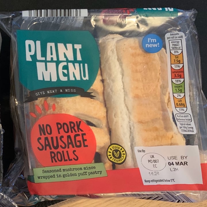review photo of Plant Menu No Pork Sausage Rolls shared by @absicola on 02 Apr 2020 - review