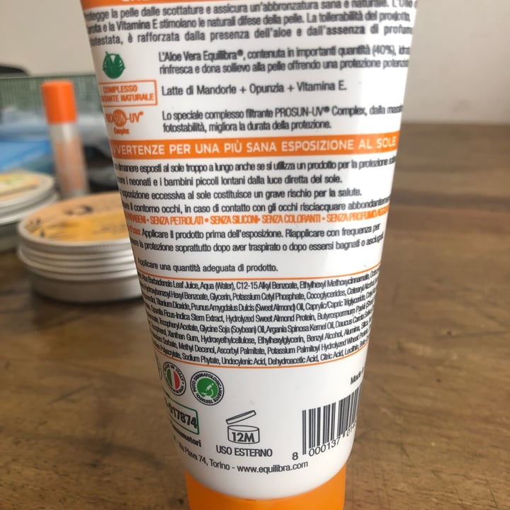 photo of Equilibra Crema solare spf 30 shared by @nasmix on  29 Mar 2022 - review