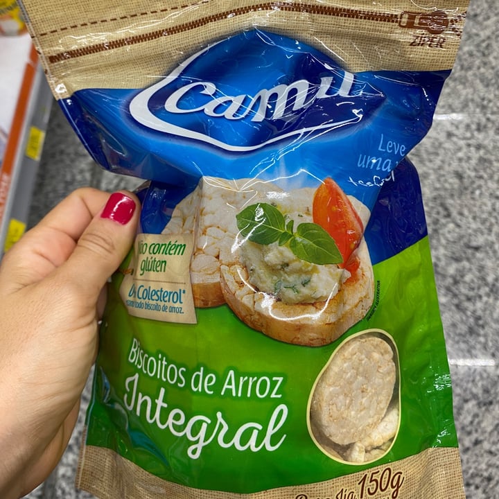 photo of Camil Biscoito de Arroz Integral shared by @danimoretto on  12 May 2022 - review