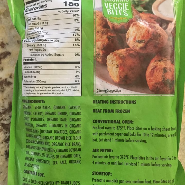 photo of Trader Joe's Organic veggie bites shared by @mycreativerescue on  14 Aug 2022 - review