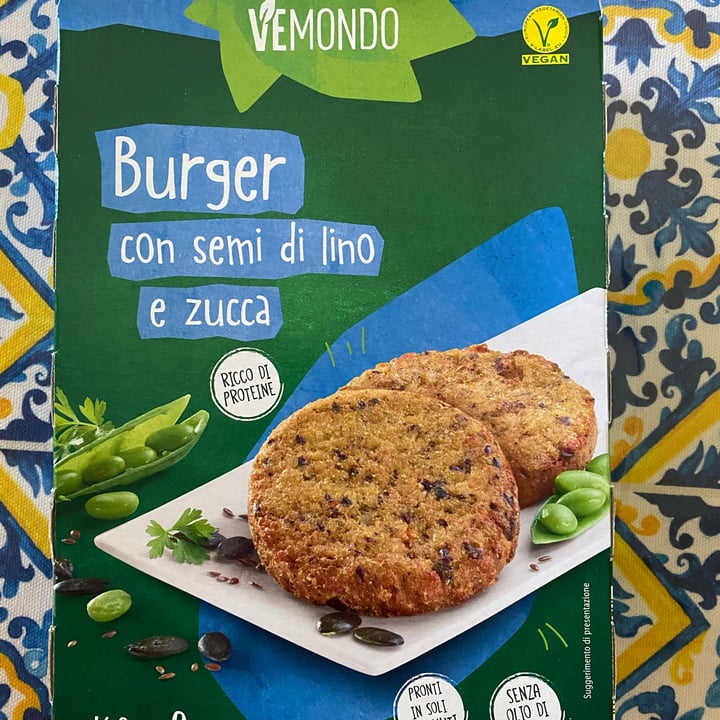 photo of Vemondo  Burger Semi di Lino e Zucca shared by @paulets on  21 Aug 2022 - review