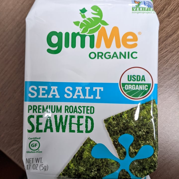 review photo of Gimme Organic Premium roasted seaweed shared by @animaloveveg on 27 May 2022 - review