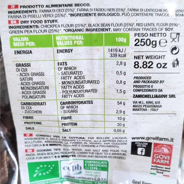 review photo of Libré bio Penne sin gluten shared by @iruchinha on 18 Oct 2022 - review