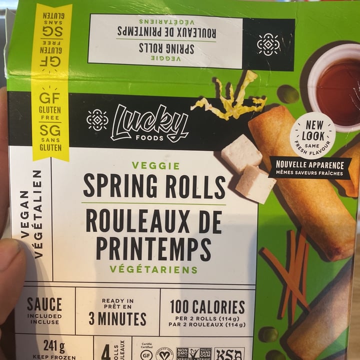 photo of Lucky Foods Spring Rolls shared by @weepyeyeross on  09 Jun 2021 - review