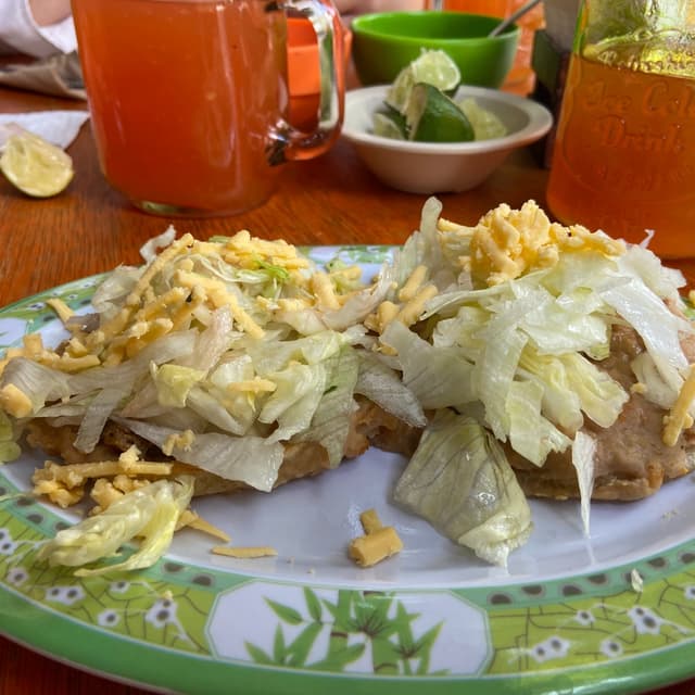 Photo of the dish “sopes”