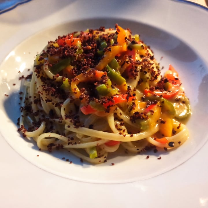 photo of Sottobosco Bistrot Linguine Verrigni  all'aglione con peperoncini dolci e terra di olive nere shared by @ire86 on  29 Sep 2021 - review