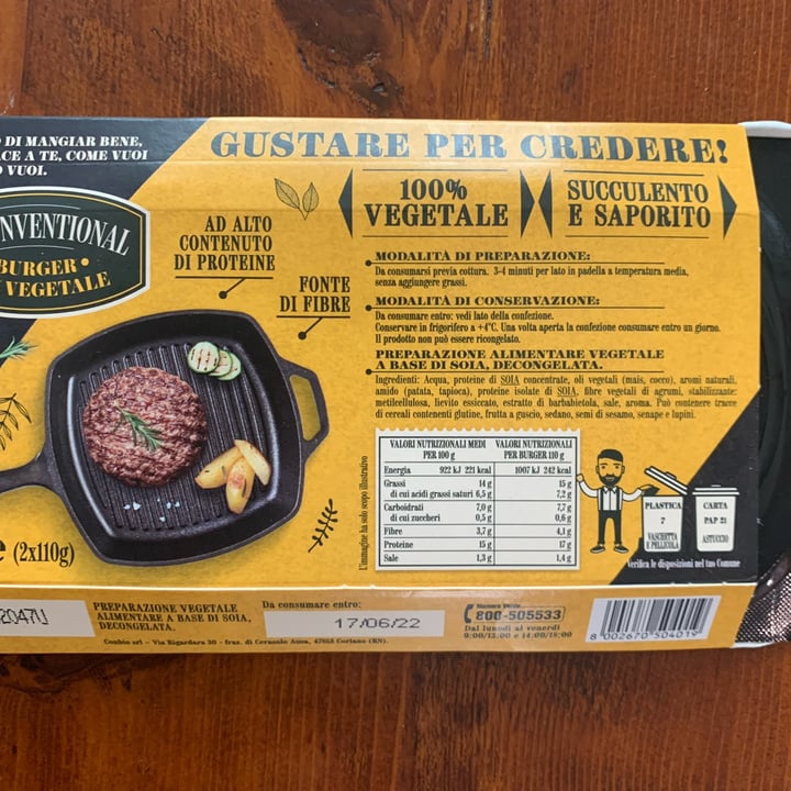 review photo of Unconventional Burger Vegetale Classico - Classic Burger shared by @abillions on 27 May 2022 - review