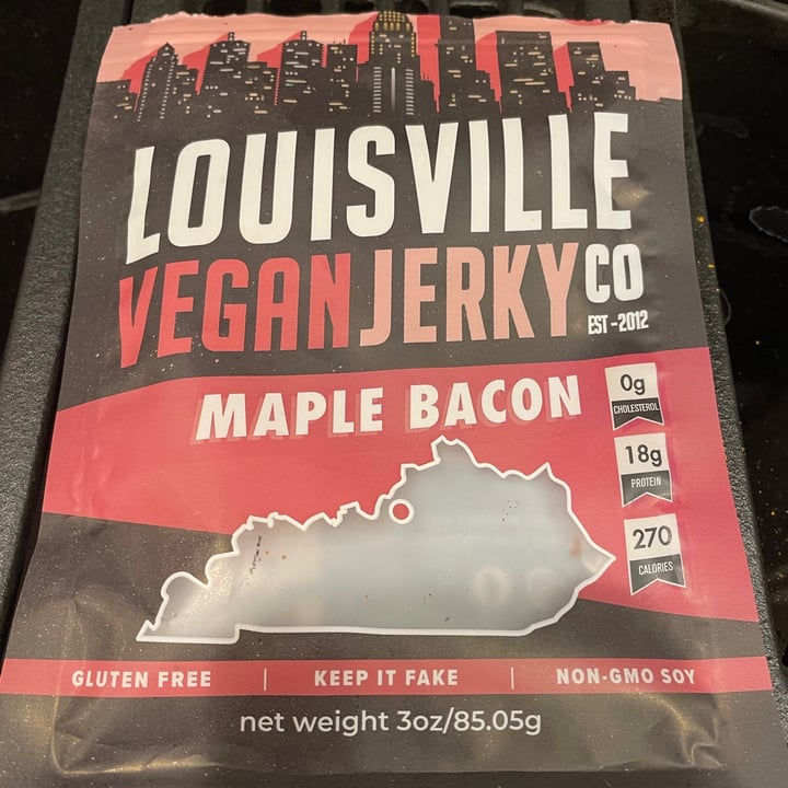 photo of  Louisville Vegan Jerky Co. Maple Bacon shared by @ekelcem on  26 Feb 2021 - review