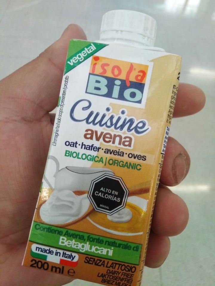photo of Isolabio Cuisine Avena shared by @vegan2020pasapiola on  12 Apr 2020 - review