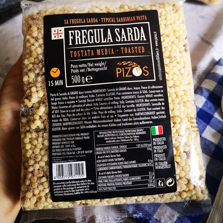 photo of Pizos fregula Sarda shared by @lauraberton on  23 Oct 2022 - review