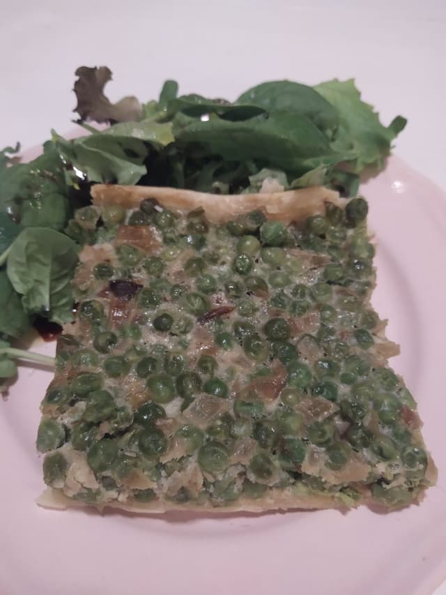 Photo of the dish “Quiche de guisantes”