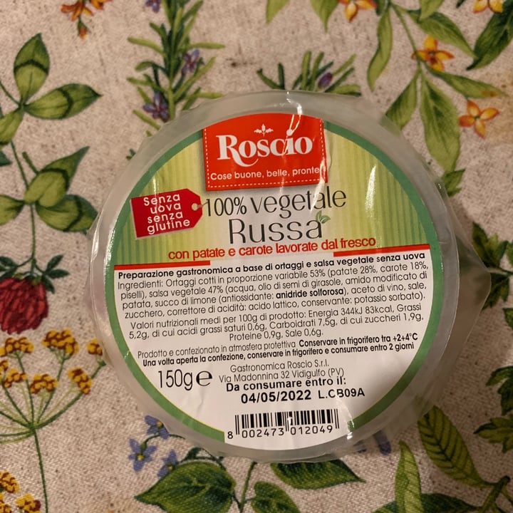 review photo of Roscio Insalata Russa 100% vegetale shared by @giulifrida on 27 Mar 2022 - review