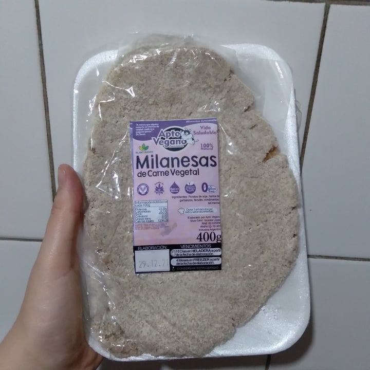 photo of Apto Vegano Consciente Milanesa de Carne Vegetal shared by @ondavegan on  20 Jan 2022 - review