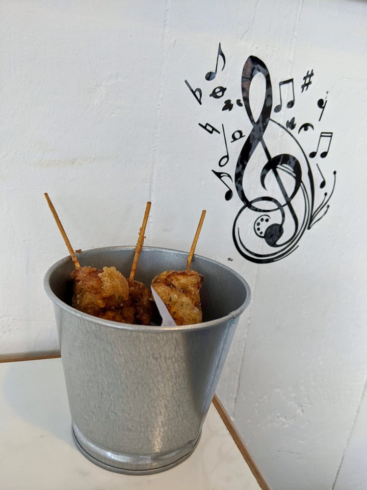 photo of The Clef Cafe Fried mushroom skewers shared by @xinru-t on  03 Aug 2020 - review