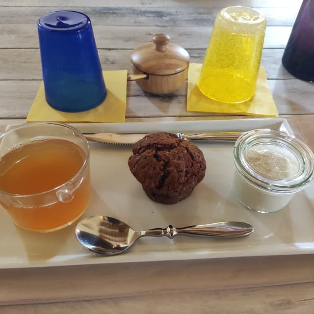 Photo of the dish “Muffin e yogurt vegano”