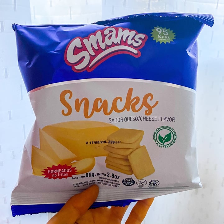 photo of smams Snacks sabor Queso shared by @veganeandoenbsas on  08 Nov 2022 - review