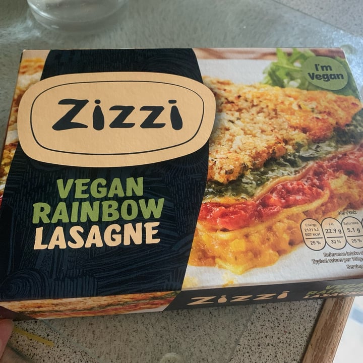 photo of Zizzi Vegan rainbow lasagne shared by @veganfooduk on  27 Jun 2022 - review