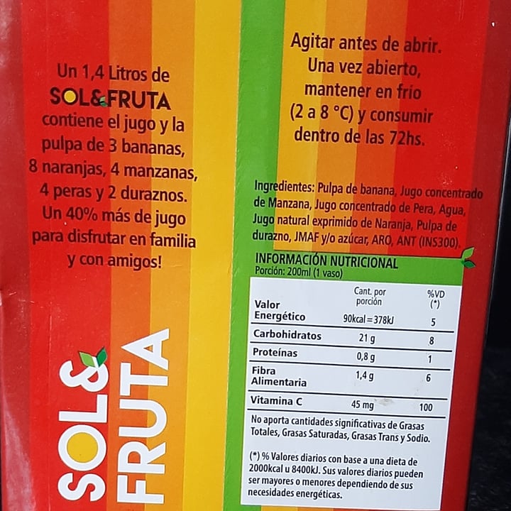 photo of Sol & Fruta 5 frutas con su pulpa shared by @romisole on  22 May 2022 - review