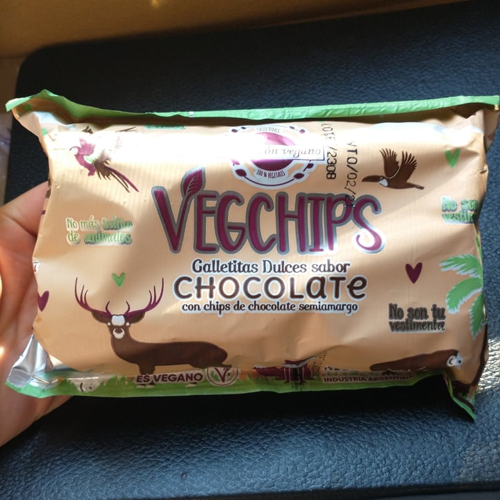 photo of Un Rincón Vegano Vegchips Galletitas Dulces sabor Chocolate shared by @camilasm on  28 Nov 2020 - review
