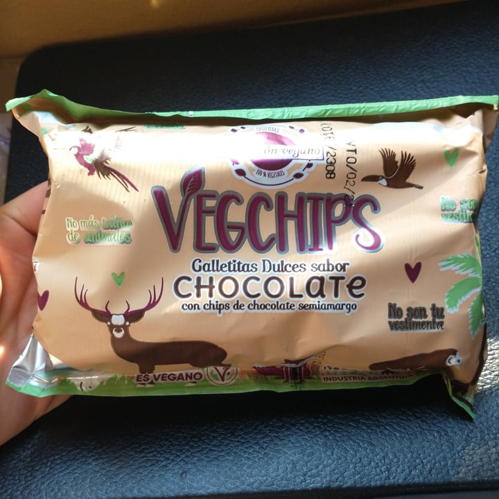 review photo of Un Rincón Vegano Vegchips Galletitas Dulces sabor Chocolate shared by @camilasm on 28 Nov 2020 - review