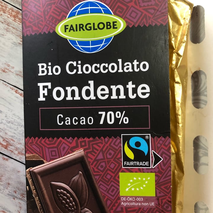photo of Fairglobe Cioccolato Fondente Cacao 70% shared by @alenonesiste on  26 Aug 2022 - review
