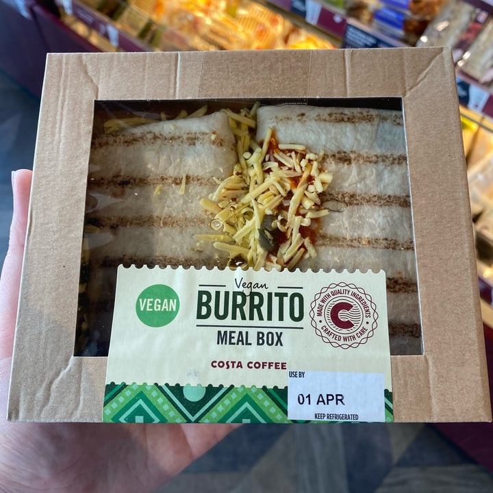 photo of Costa Coffee Burrito Meal Box shared by @meganthevegetable on  03 Apr 2022 - review