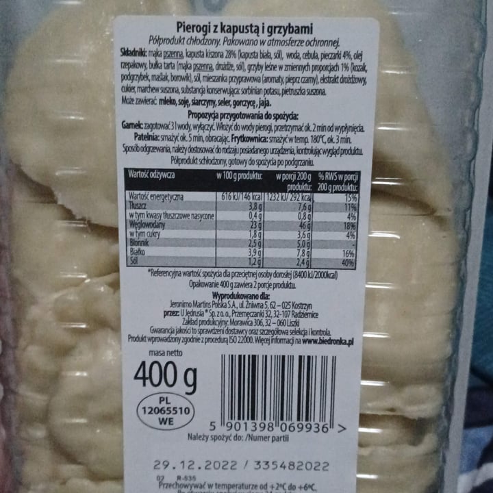 photo of Nasze smaki Pierogi z kapustą i grzybami shared by @rixie on  15 Dec 2022 - review