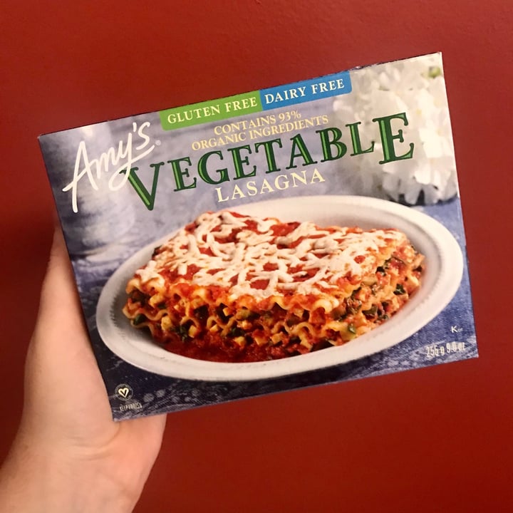 photo of Amy’s Vegetable Lasagna shared by @kaylabear on  12 Jul 2020 - review