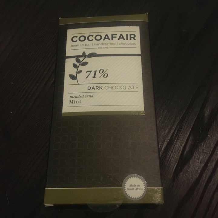 photo of Cocoafair 71% Dark Chocolate Blended With Mint shared by @magdawrpa on  21 Jul 2020 - review