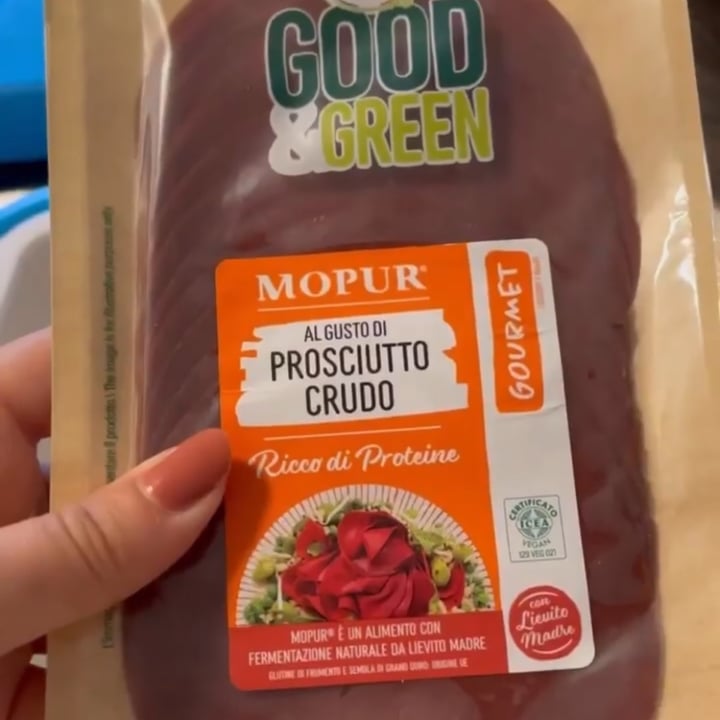review photo of Good & Green Affettato di mopur al gusto di prosciutto crudo shared by @remm on 07 Sep 2022 - review