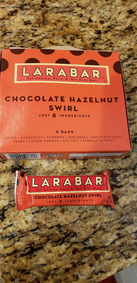 photo of Larabar Chocolate Hazelnut Swirl shared by @ambularfortheanimals on  09 Jun 2019 - review