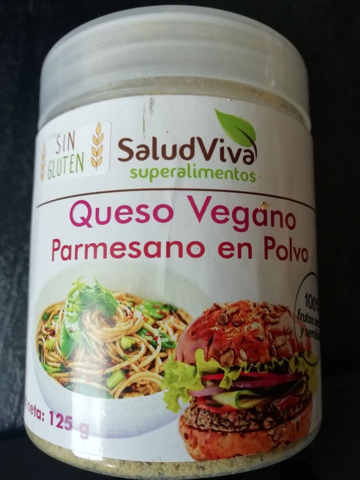 photo of Saludviva Superalimentos Queso Vegano Parmesano En Polvo shared by @veganmodeon on  16 Apr 2020 - review