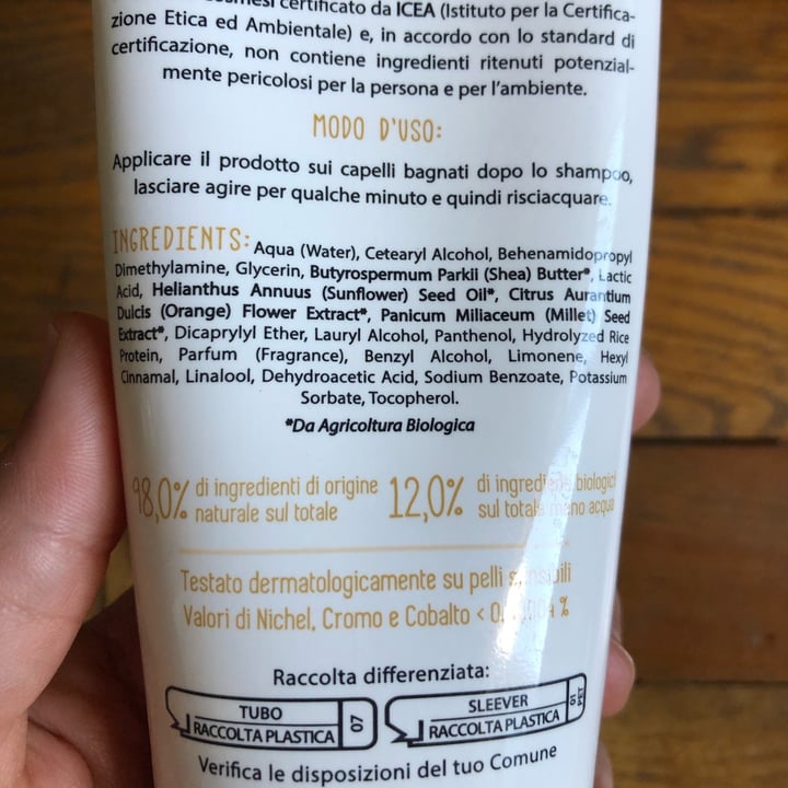 review photo of Ekos personal care Balsamo con estratto di Fiori di Arancio e Miglio Biologici shared by @sabant on 09 Jul 2022 - review