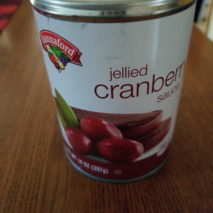 photo of Hannaford Jellied cranberry sauce shared by @jpaulik on  31 Dec 2020 - review