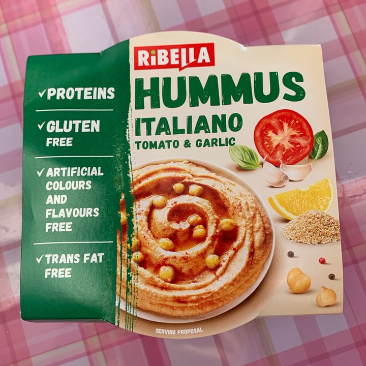 photo of Ribella Hummus Italiano - Tomato & Garlic shared by @slovenianveganfinds on  18 Jan 2021 - review