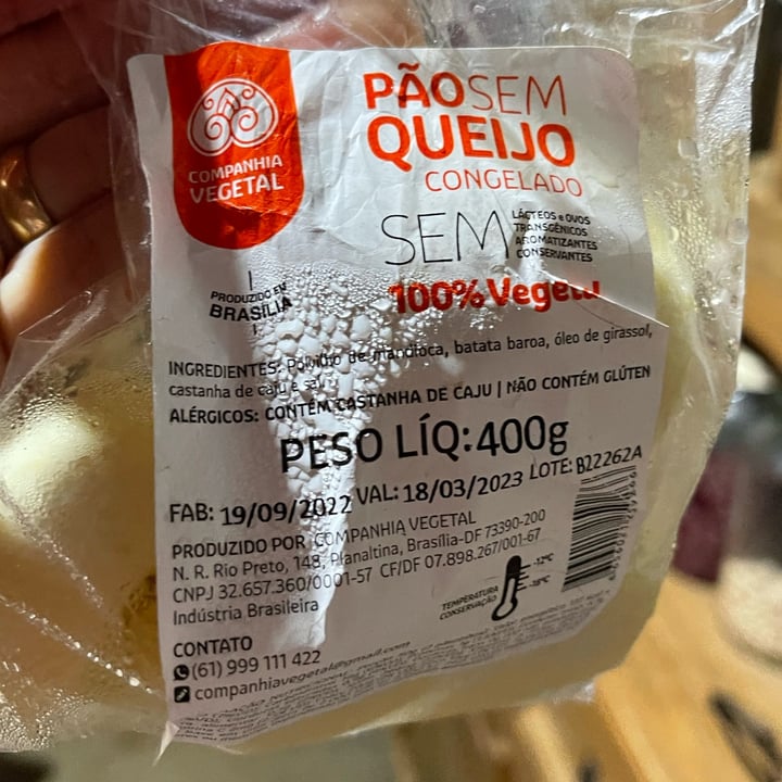 photo of Companhia Vegetal Pão Sem Queijo shared by @raquelandrade on  04 Oct 2022 - review