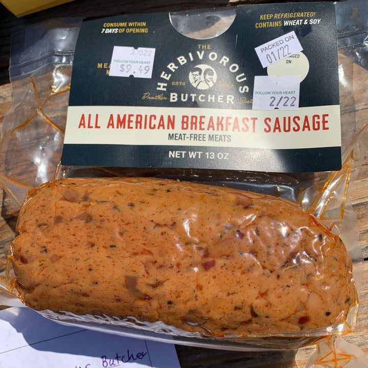 photo of The Herbivorous Butcher All American Breakfast Sausage shared by @dimamina on  13 Mar 2021 - review