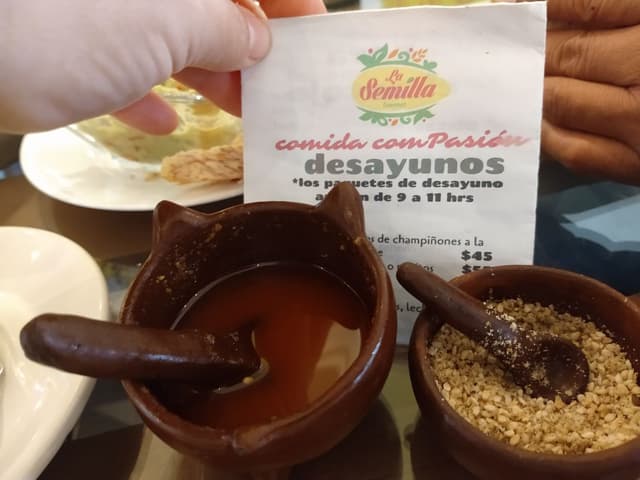 Photo of the dish “Salsa macha y gomasio”