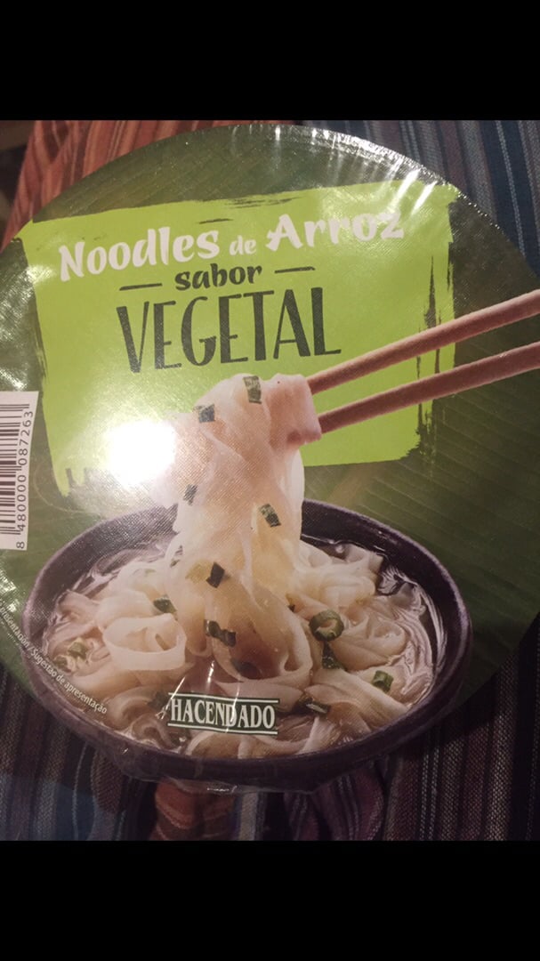 photo of Hacendado Noodles De Arroz - Sabor Vegetal shared by @bigvegantheory on  01 Feb 2020 - review